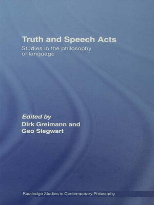 cover image of Truth and Speech Acts